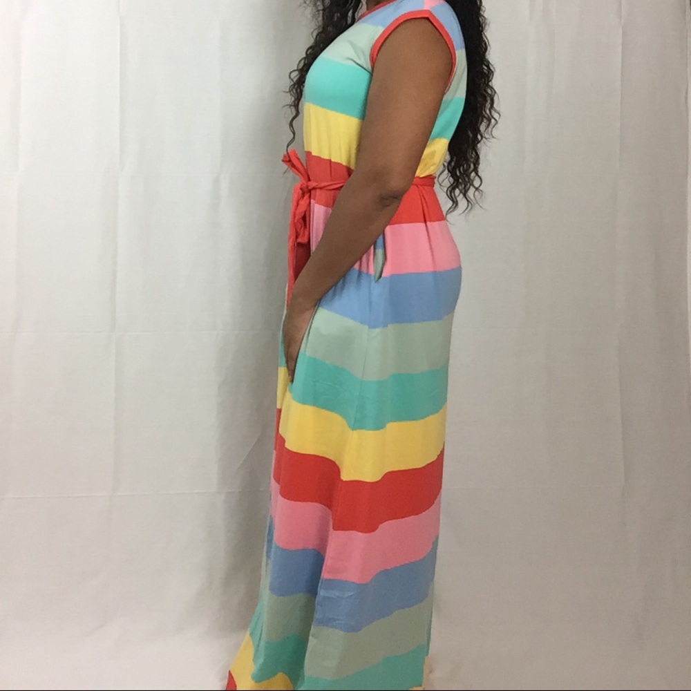 Rainbow maxi dress
